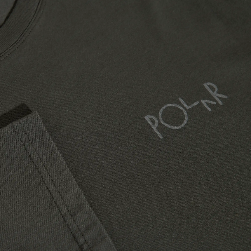 Dark gray sweatshirt with 'Polar' logo on chest