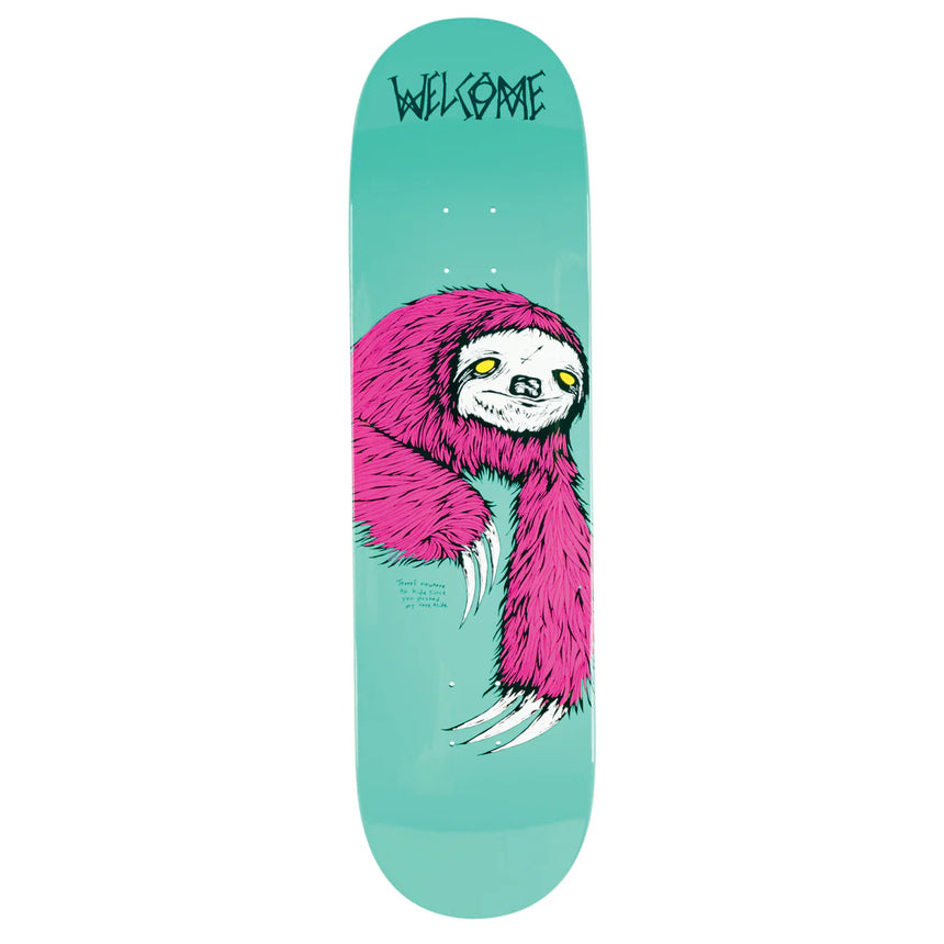 Welcome Sloth 8.5 Skateboard Deck