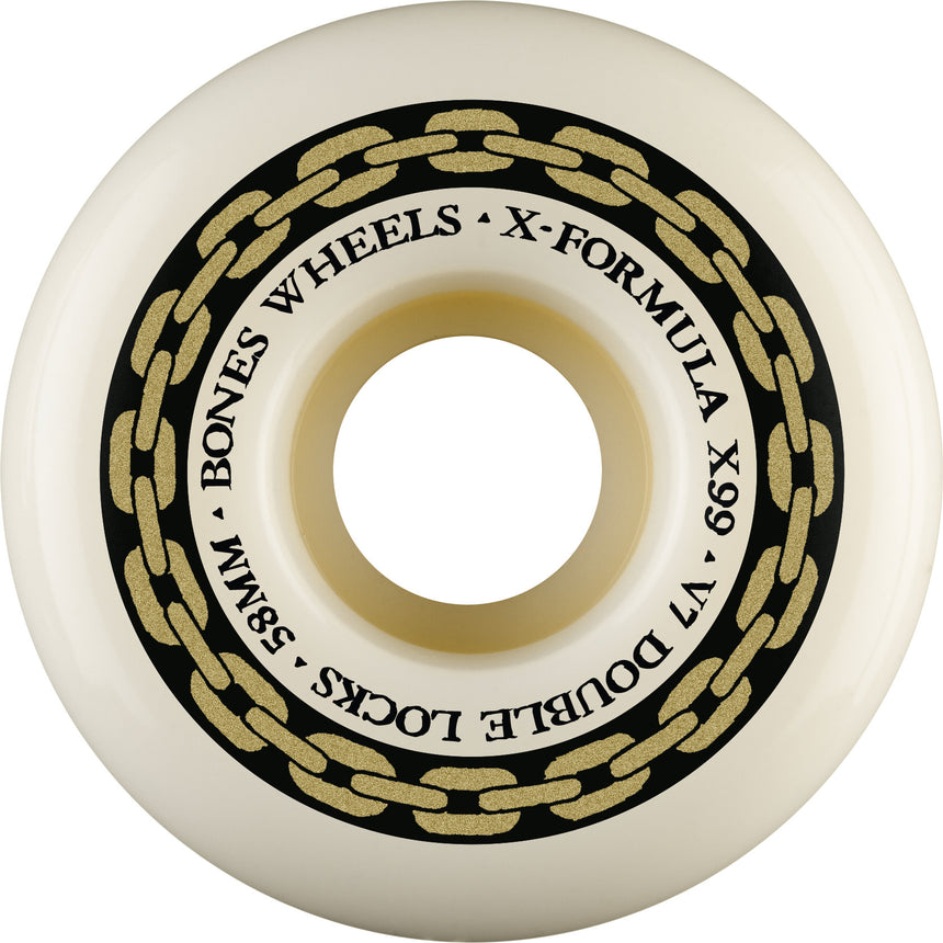Bones XF V7 Double Lock 99a Skateboard Wheels