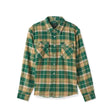 Brixton Bowery Flannel Washed Pine / Washed Gold