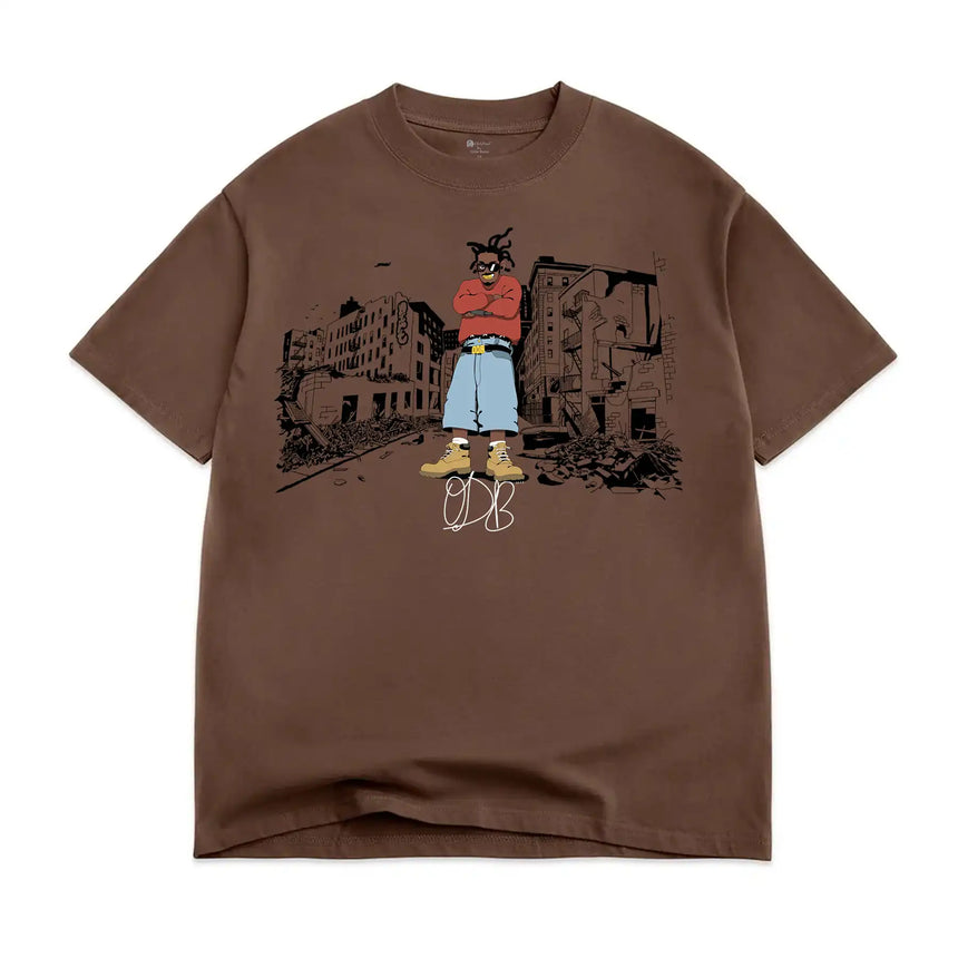 Color Bars ODB Harlem T-Shirt - Chocolate