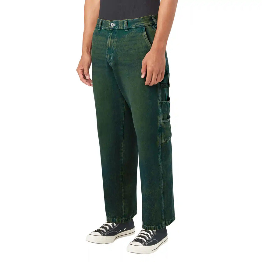 Dickies Denim K57 Loose Painter Pant - Green Tone Fade