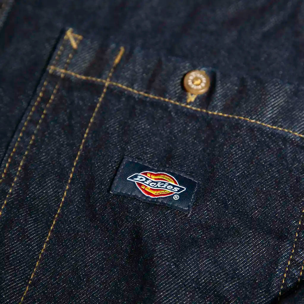 Dickies Washed Denim Button-Up Shirt 4