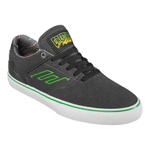 Emerica x Creature Low Vulc Skate Shoe - Black / Green 2