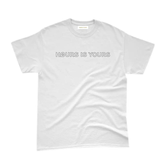 Hours Is Yours Outline T-Shirt Off White