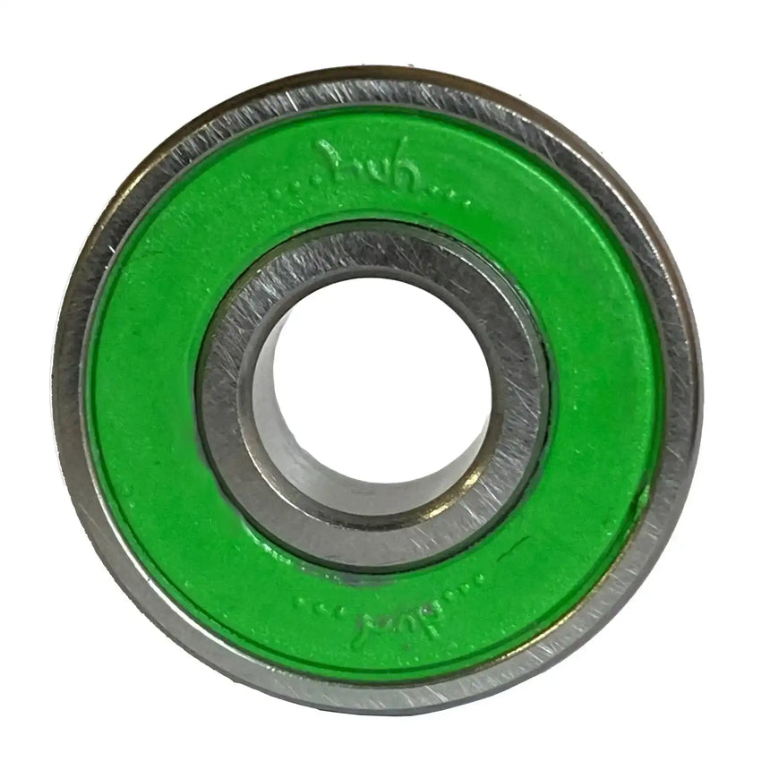 Green and silver bearing on a white background
