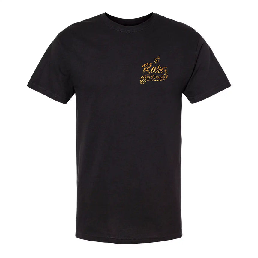 Money Ruins Everything Cheetah Big Logo T-Shirt Black