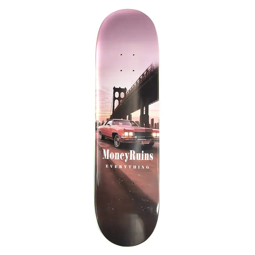Money Ruins Everything OG Pink Caddy Skateboard Deck