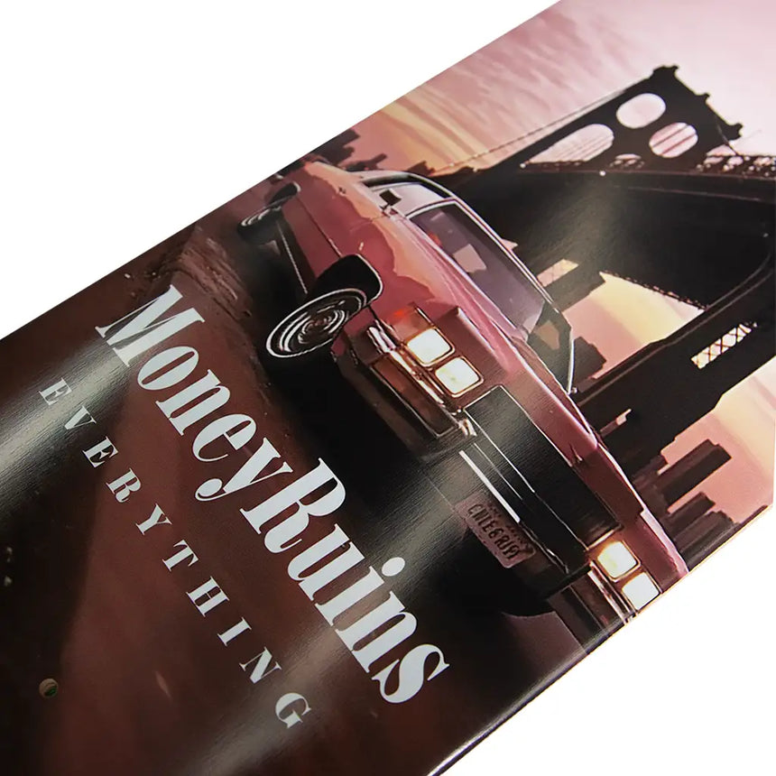Money Ruins Everything OG Pink Caddy Skateboard Deck 2