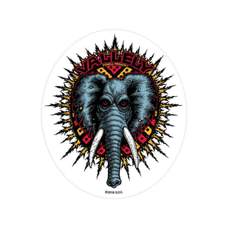 Powell Peralta Mike Vallely Elephant Sticker 5.25"