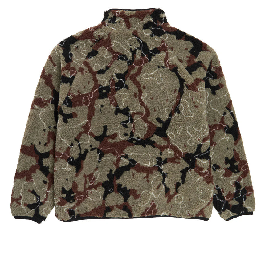 Camouflage-patterned jacket on a white background