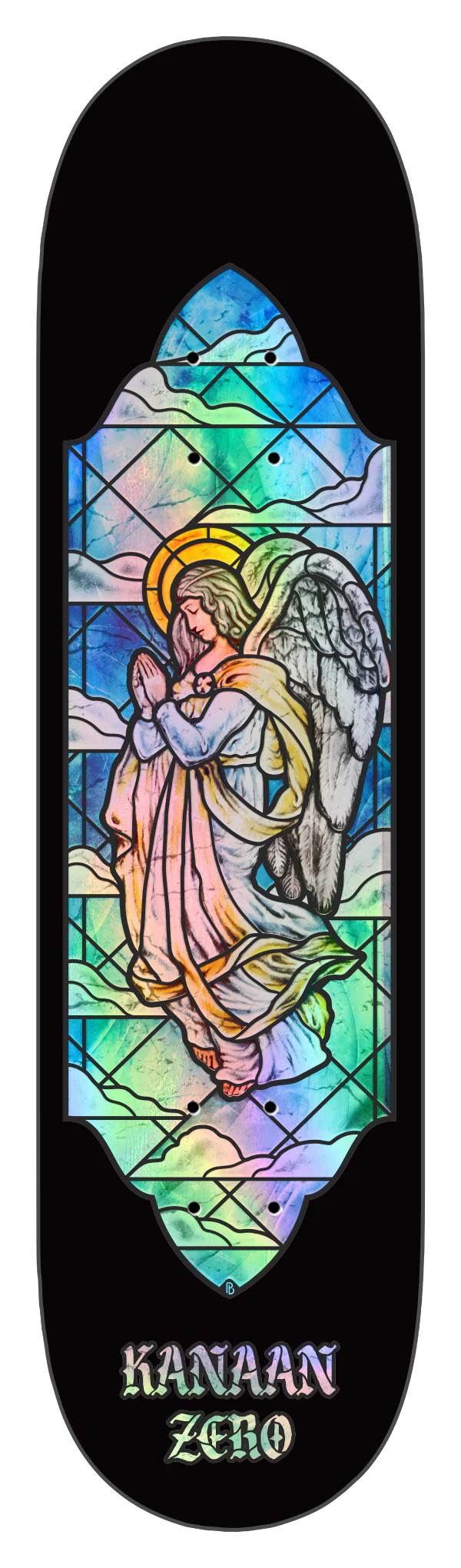 Zero Kanaan Angel Stained Glass 8.25" Skateboard Deck