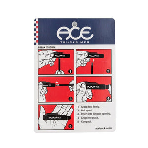 Ace Classic Collapsible Skate Tool Back Package With Instructions