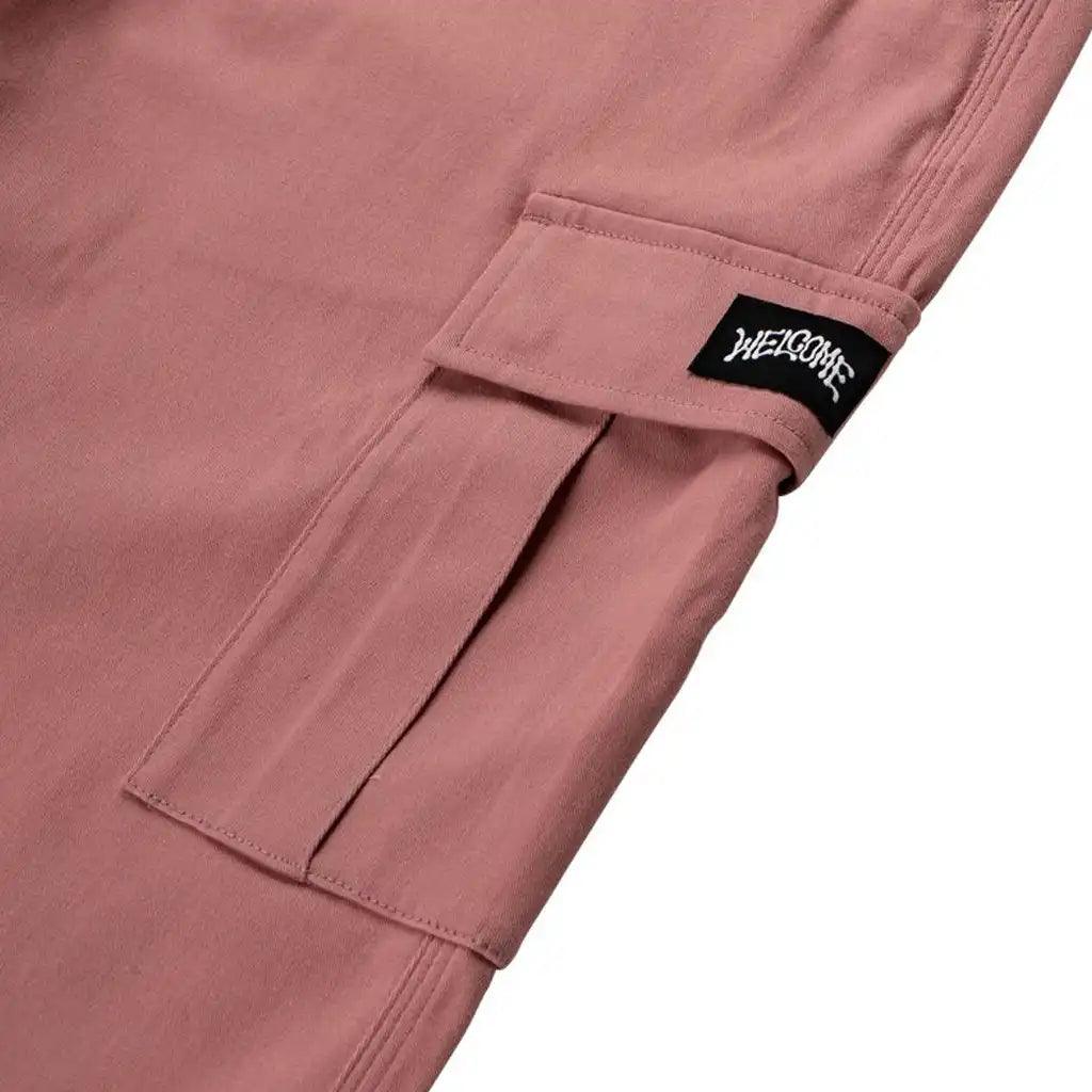 Welcome Principal Twill Elastic Cargo Pant pink 1