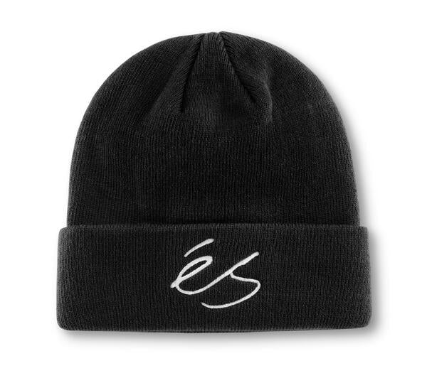 eS script logo beanie