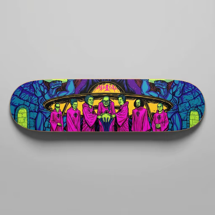 Metal Lizard People Longboy 8.5" x 33.5" 15.25" WB Skateboard Deck