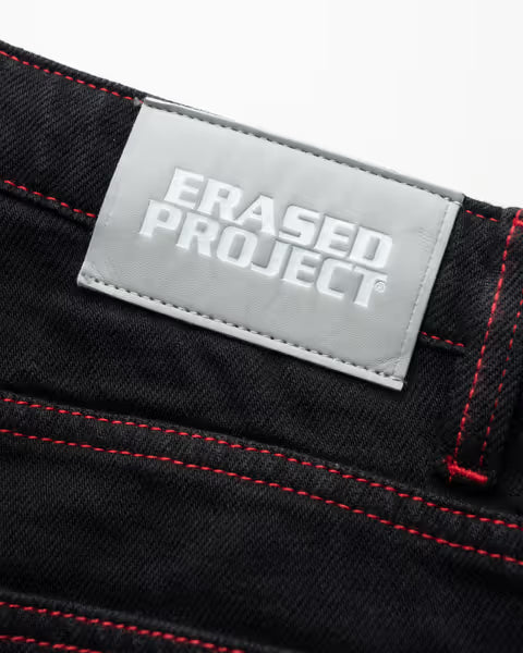 Erased Project Extra Wide Leg Skate Jean - Black