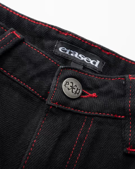 Erased Project Extra Wide Leg Skate Jean - Black