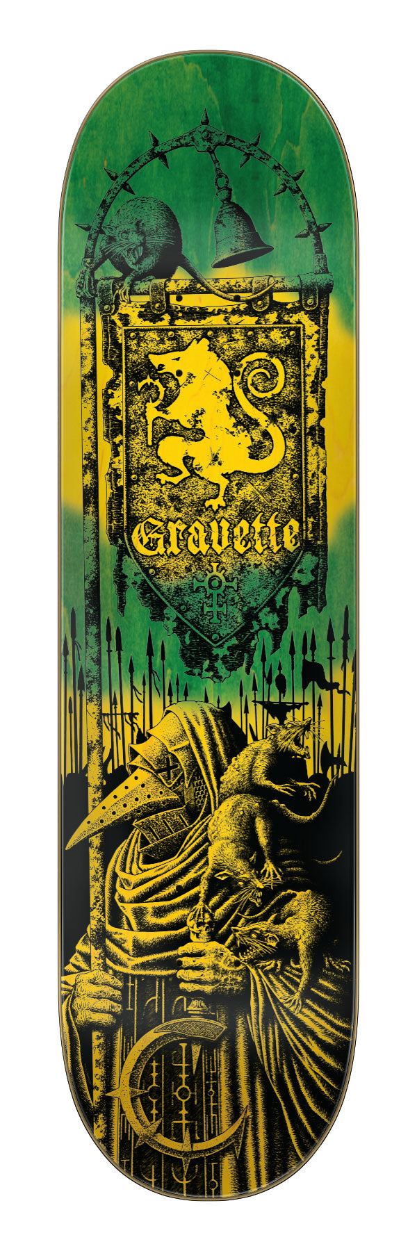 Creature Gravette Messenger VX 8.3 x 32.2 Skateboard Deck