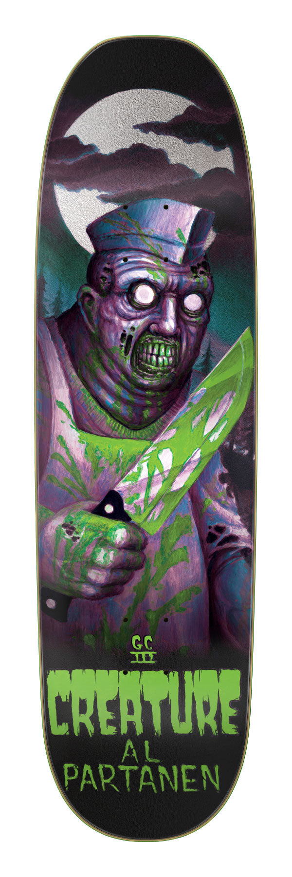 Creature Partanen Feeding Time XX 8.8 x 32.2" Skateboard Deck