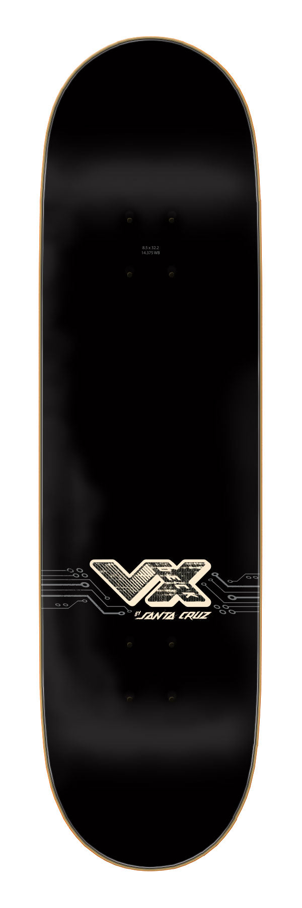 Santa Cruz Wooten Cyber VX 8.5 x 32.2 Skateboard Deck