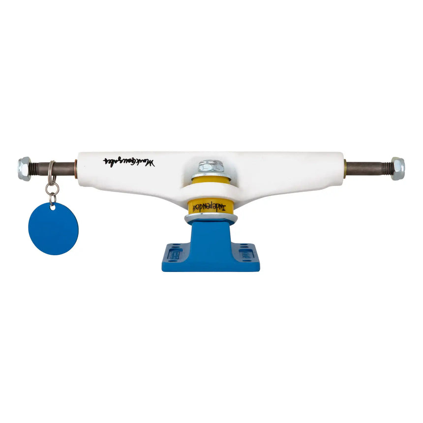 Indepdent Stage 4 Pro Mark Gonzales Flat White Blue Standard Skateboard Trucks