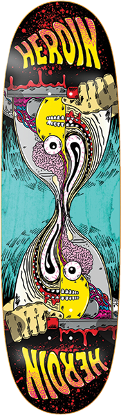 Heroin Merged Anatomy Razor Egg 9.25 Skateboard Deck