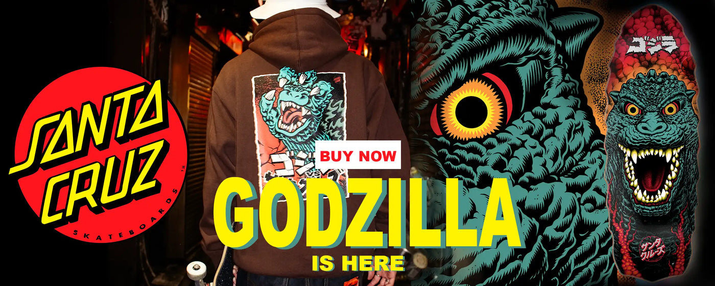 Santa Cruz Skateboarding Godzilla special drop