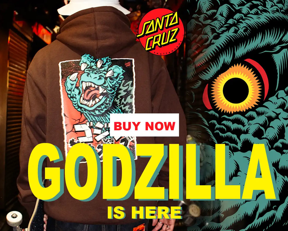 Santa Cruz Skateboarding Godzilla special drop