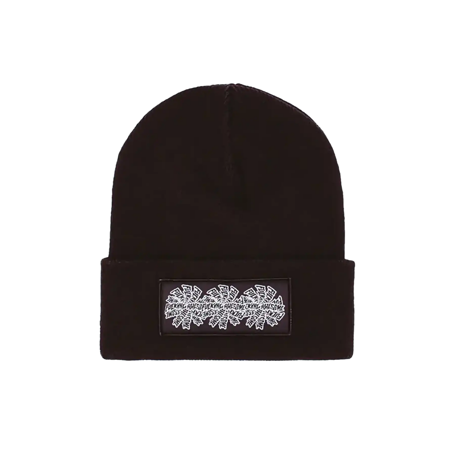 Fucking Awesome Three Spiral Edge Stitch Beanie