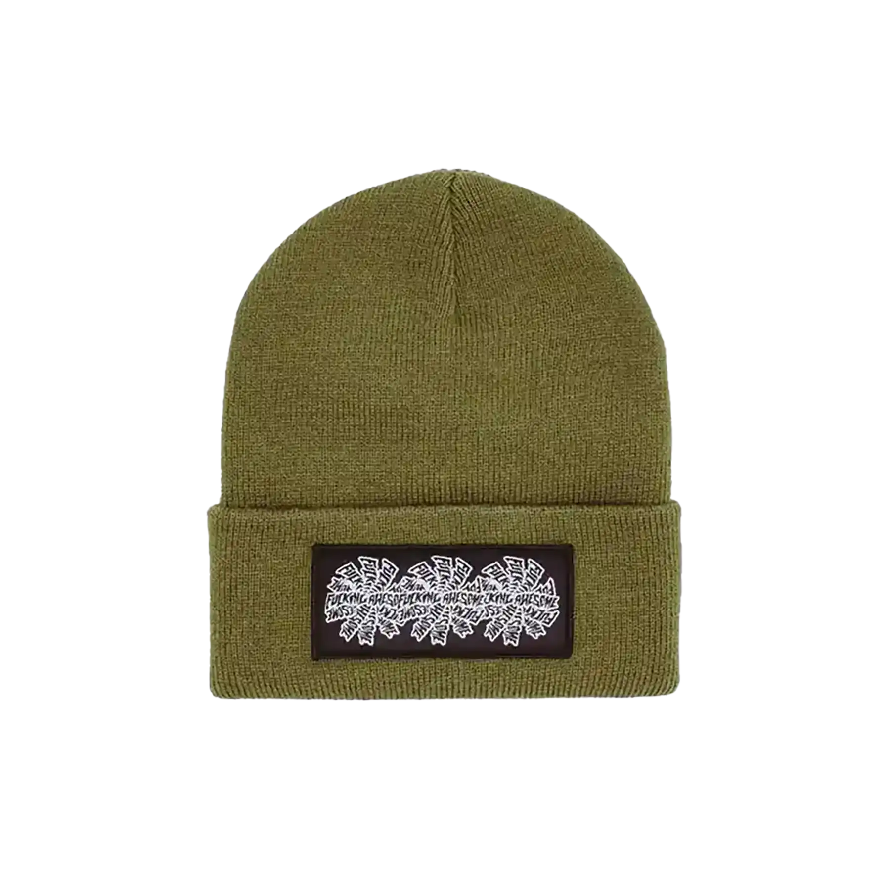 【FUCKING AWESOME】24fw THREE SPIRAL EDGE STITCH BEANIE Little Stamp Embroidered Beanie – Fucking Awesome