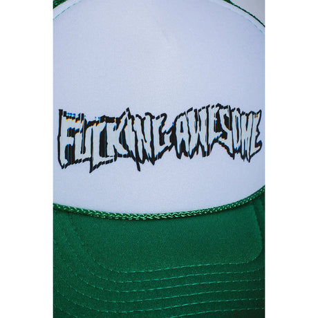 Fucking Awesome Scanner Warp Stamp Trucker Hat kelly green