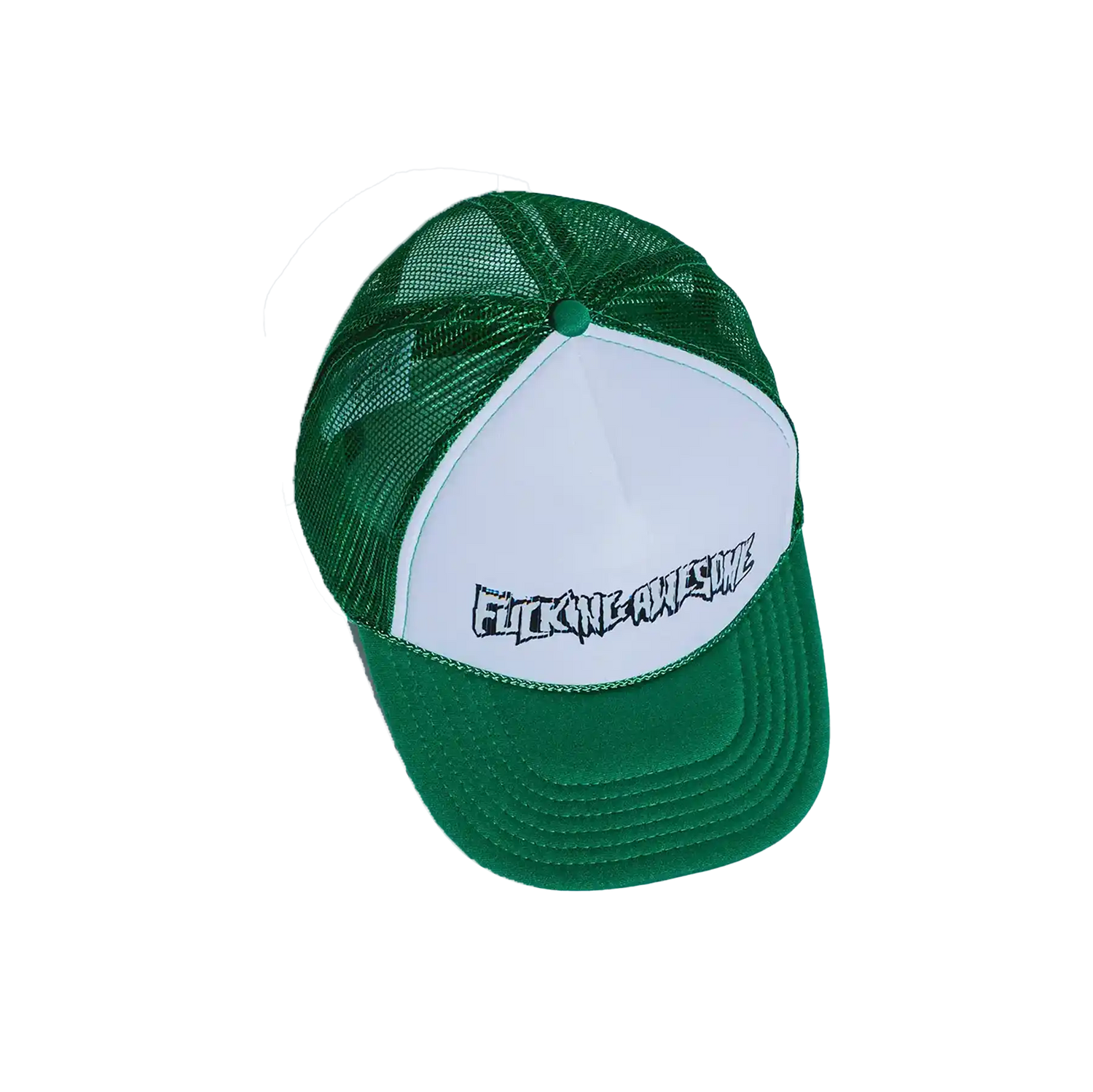 Fucking Awesome Scanner Warp Stamp Trucker Hat kelly green