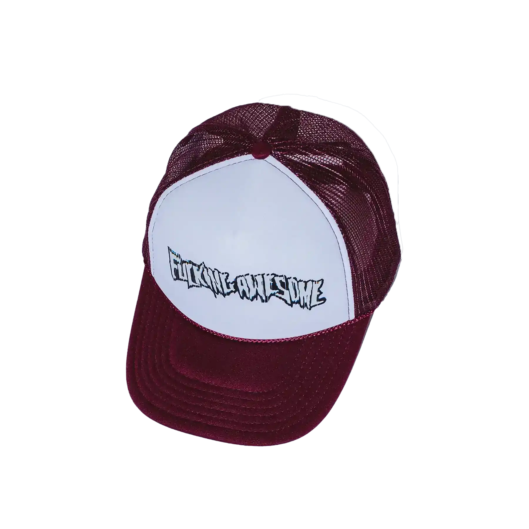 【FUCKING AWESOME】 GFY SNAPBACK MAROON/GREY Fucking Awesome Men's GFY Snapback Cap in Maroon/Grey