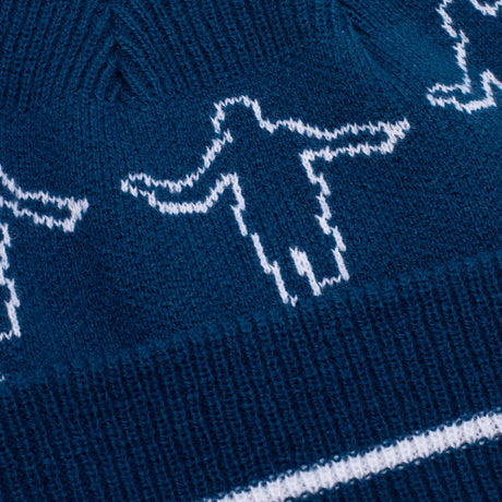 Hockey Hank Beanie blue detail