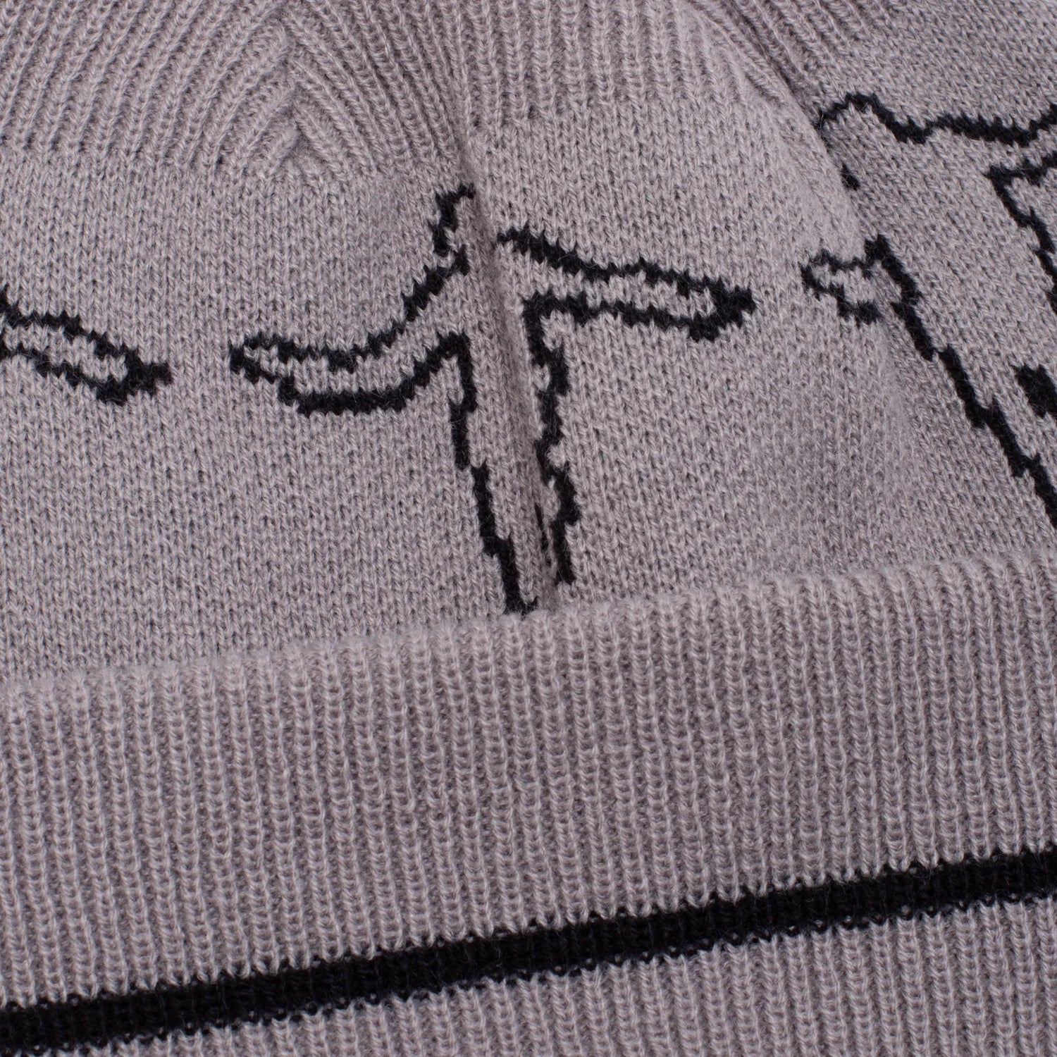 Hockey Hank Beanie grey detail