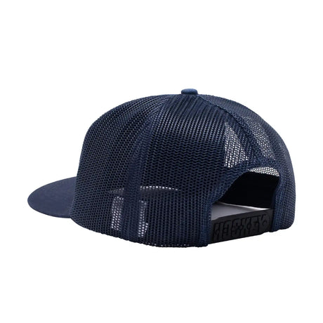 Hockey Truck Stop Hat #3 navy yellow back