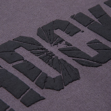 Hockey Shatter Hoodie Puff Print detail embossed grey