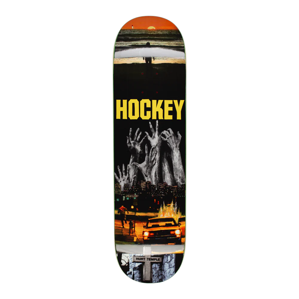 Hockey Andrew Allen Hurt Temple Skateboard Deck Shape 1