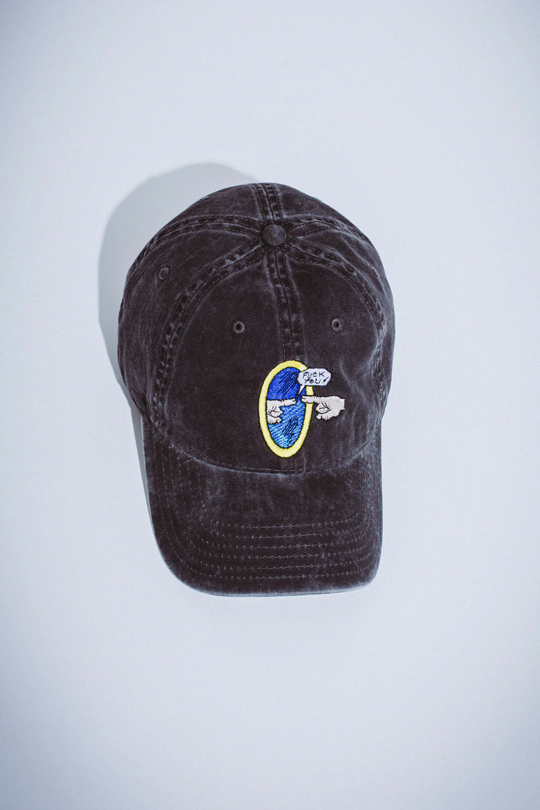 Fucking Awesome Fuck You Embroidered 6-Panel Snapback Hat black