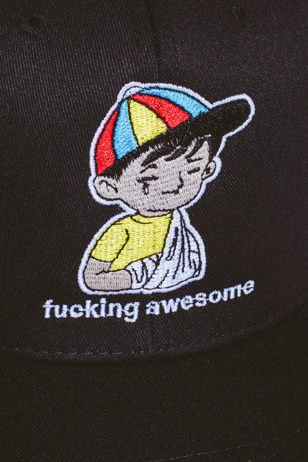 【FUCKING AWESOME】25ss EMBROIDERED WANTO KID HAT Fucking Awesome Embroidered Wanto Kid Hat - Black – CCS