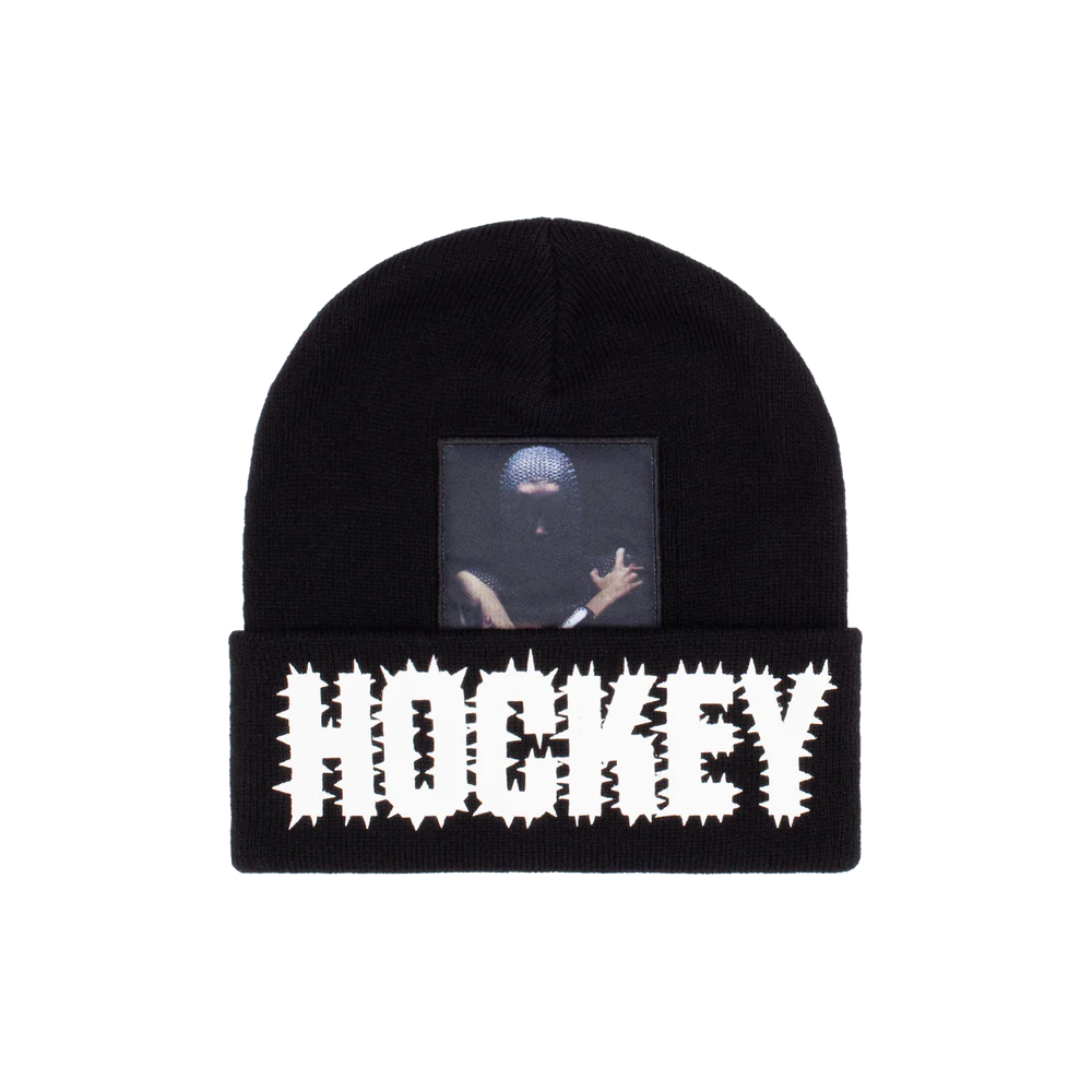 Hockey Back Crack Beanie - Black