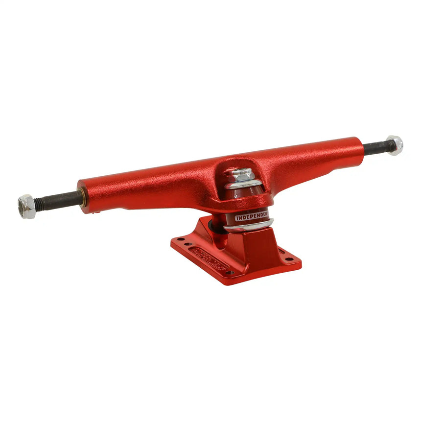 Red skateboard truck on a white background