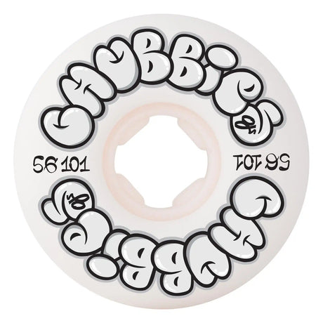 OJ 56mm  101a Throw Ups Chubbies - White