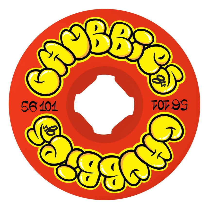 OJ 56mm Throw Ups Chubbies Red 101a Skateboard Wheels