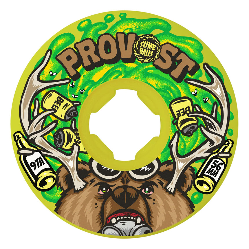 Slime Balls 56mm 97a Collin Provost Beer Guest Pro Model Skateboard Wheel