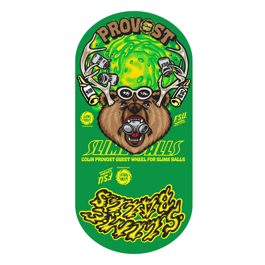 Slime Balls 56mm 97a Collin Provost Beer Guest Pro Model Skateboard Wheel