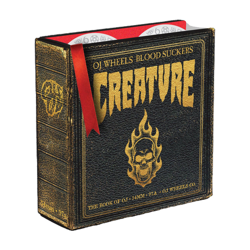 OJ X Creature The Book of Bloodsuckers 54mm 97a white hardline Skateboard Wheels