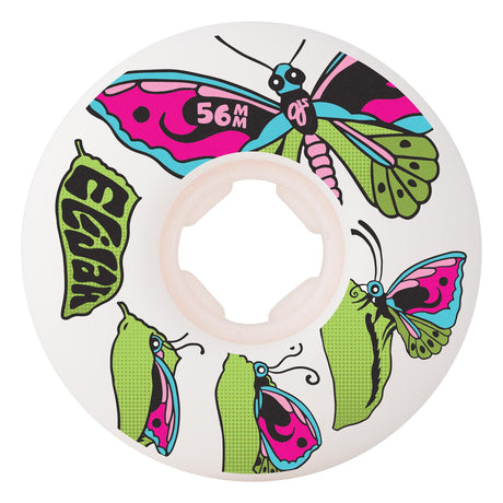 OJ 56mm 99a Elijah Akerley Chrysalis Chubbies White Skateboard Wheels