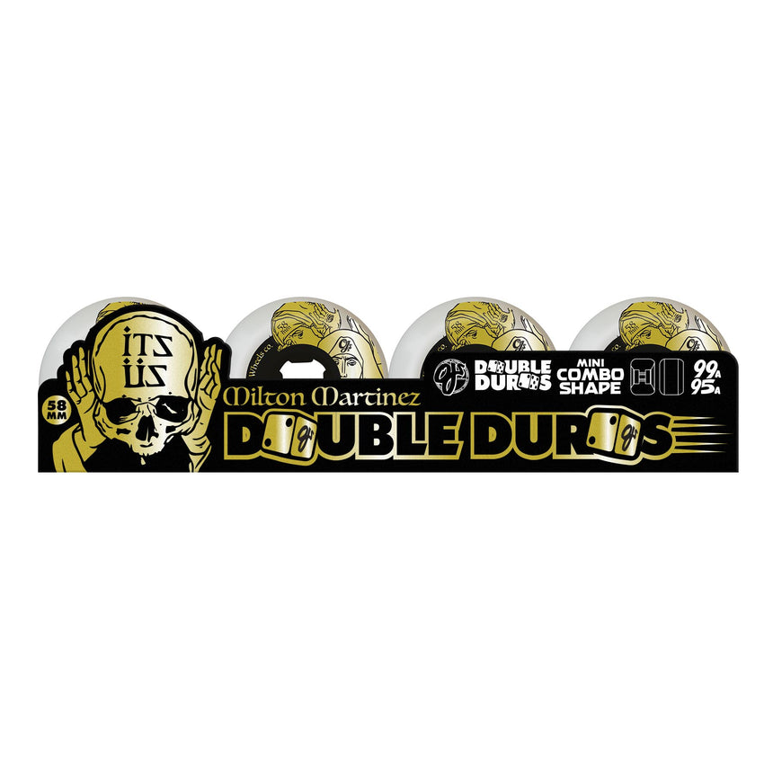 OJ 58mm Milton Martinez Its Us Witches Double Duro White Mini Combo 99a/95a Skateboard Wheels